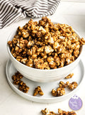 Homemade Caramel Popcorn on Rhombus