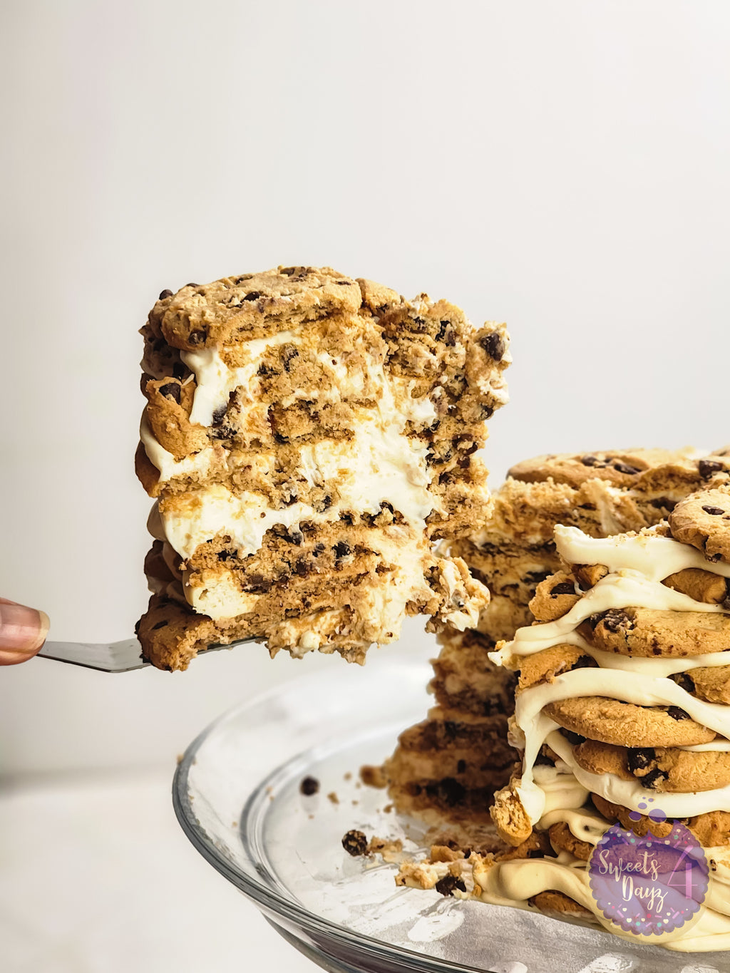 Milk n Cookies Ice Box Cake on Rhombus