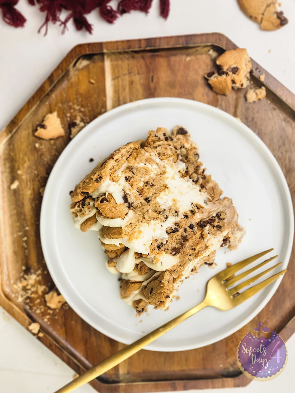 Milk n Cookies Ice Box Cake on Rhombus