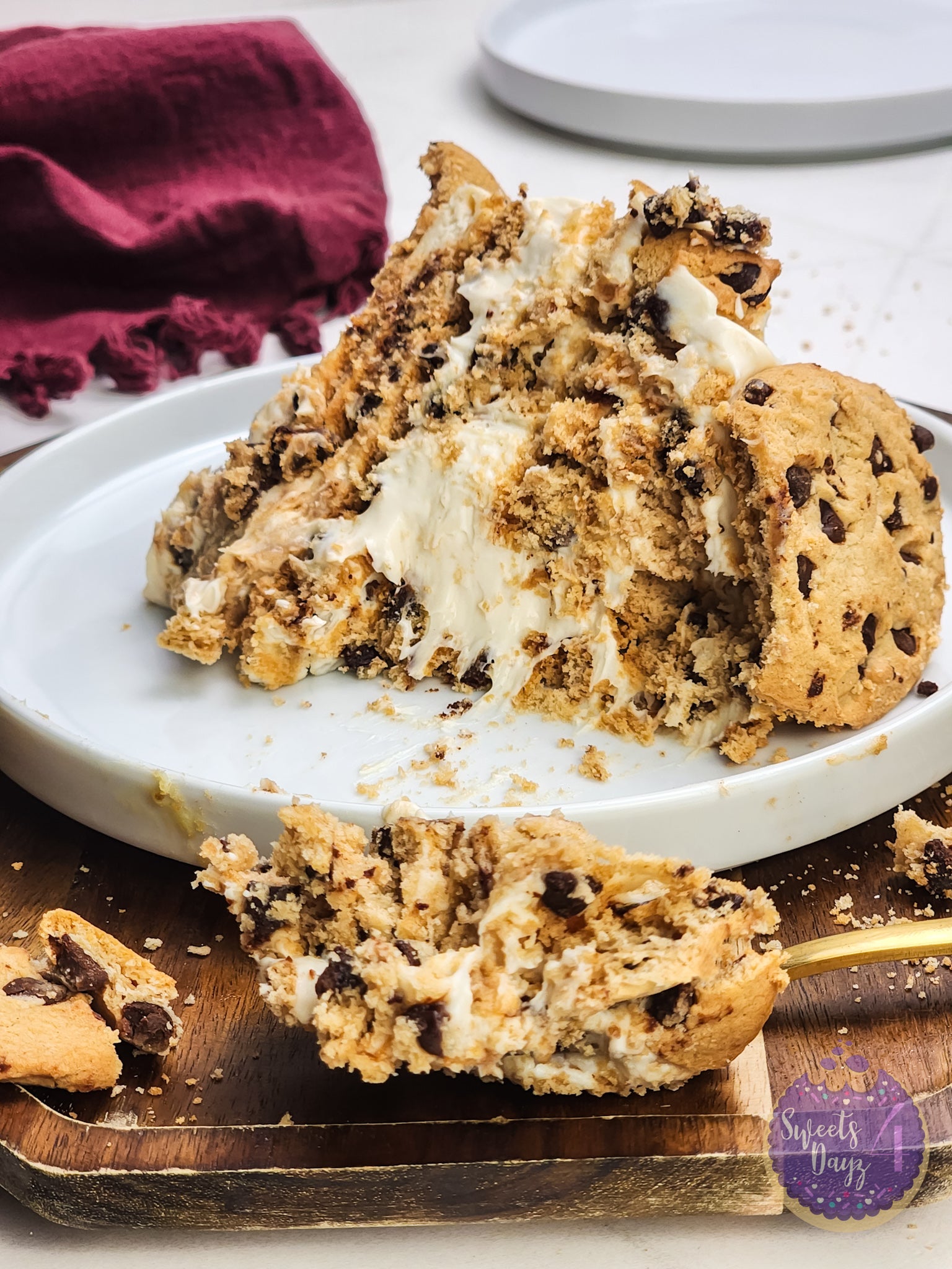 Milk n Cookies Ice Box Cake on Rhombus