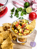 Mango Pineapple Salsa on White