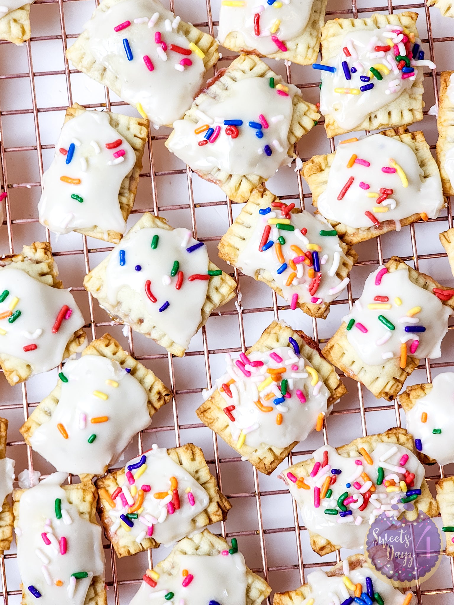 Mini Strawberry PopTarts on White
