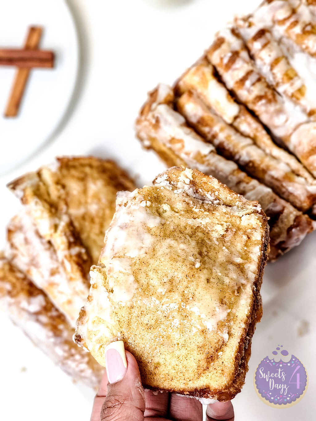 Cinnamon Pull Apart Bread on Rhombus