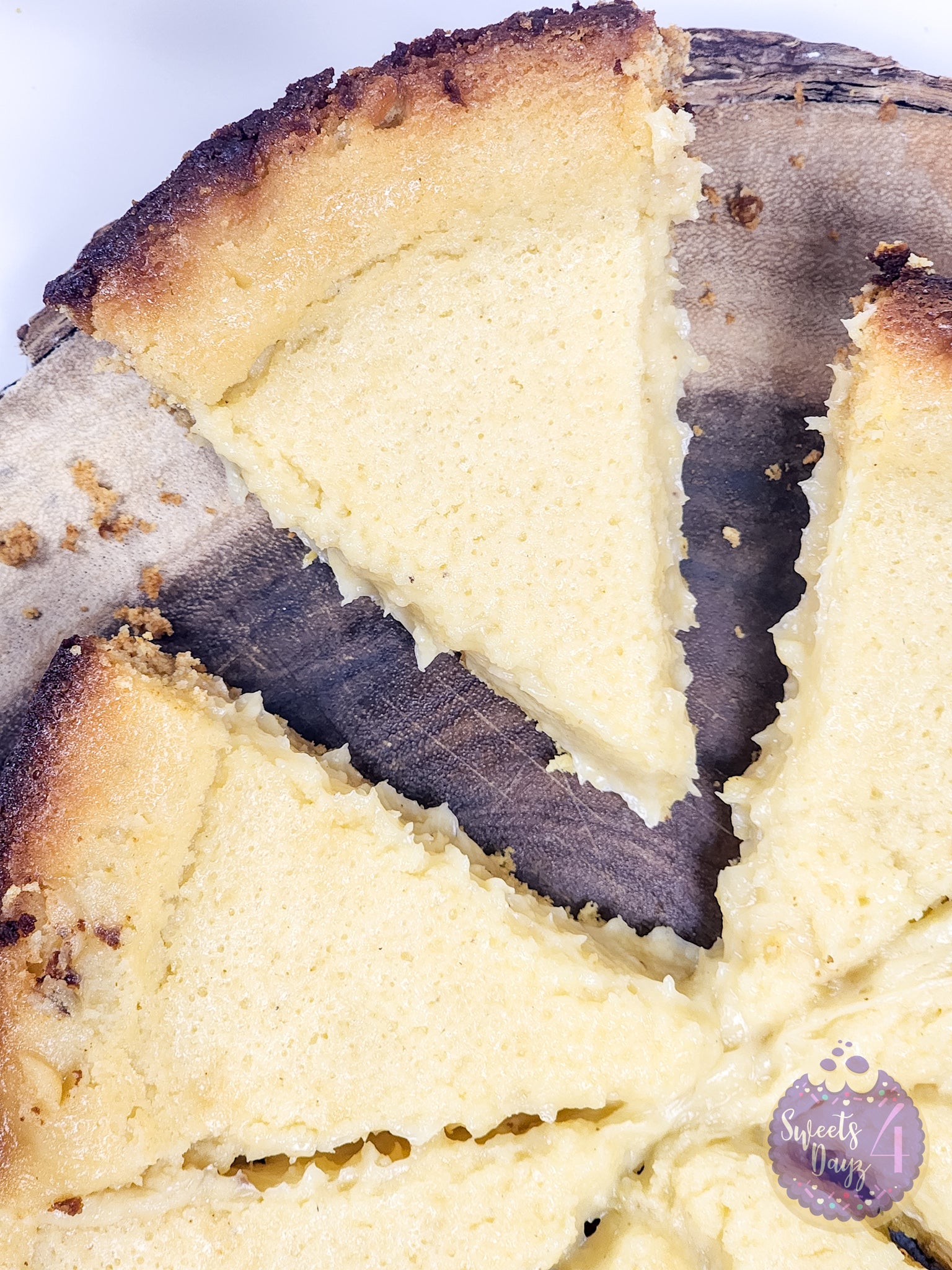 Lemon Gooey Butter Cake on White