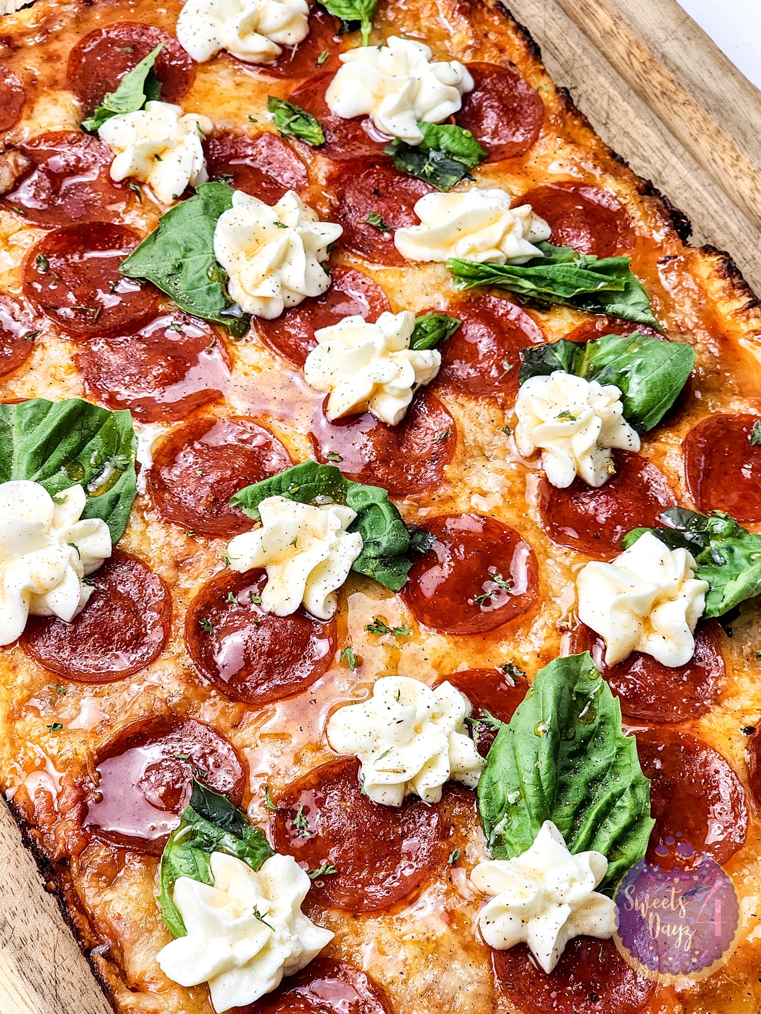 Honey Hot Pepperoni Pizza on White