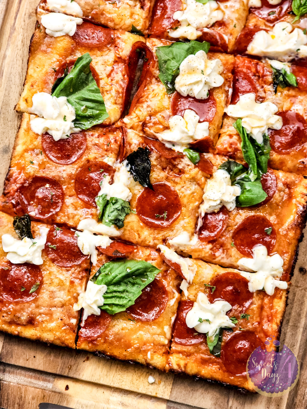 Honey Hot Pepperoni Pizza on White
