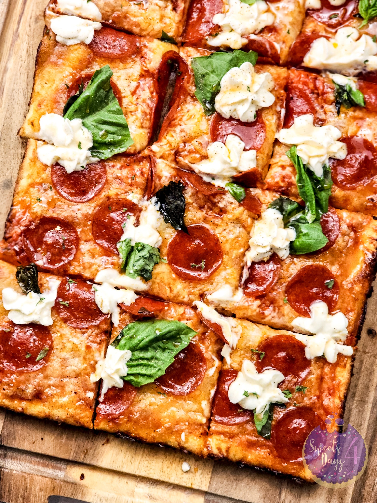 Honey Hot Pepperoni Pizza on White