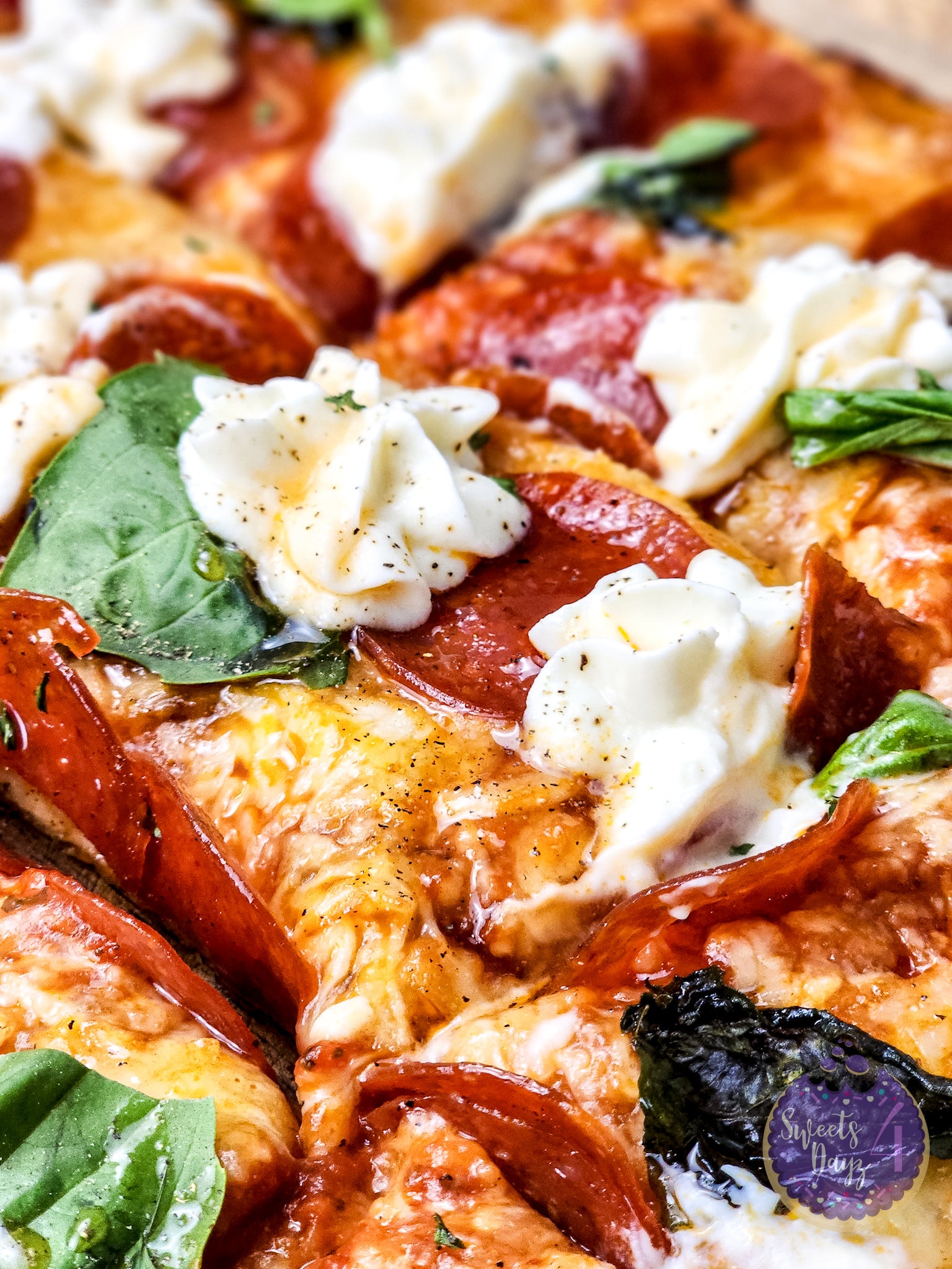 Honey Hot Pepperoni Pizza on White