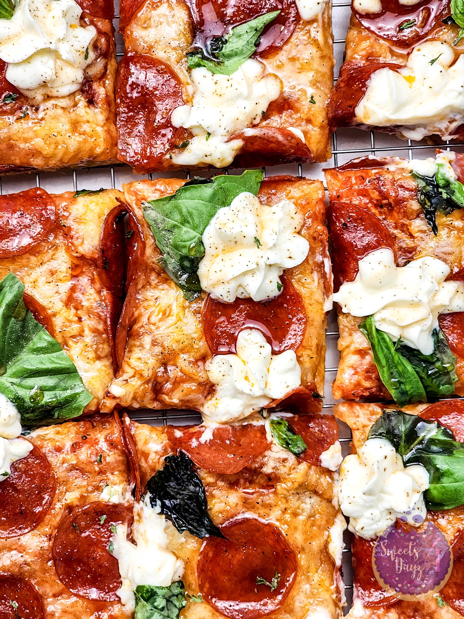 Honey Hot Pepperoni Pizza on Marble