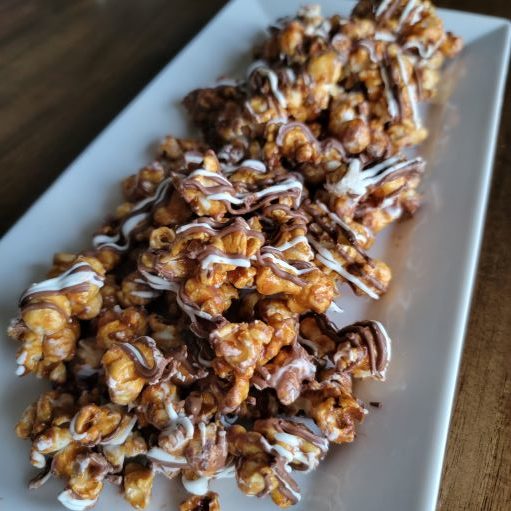 good desserts to make at home zebra caramel popcorn