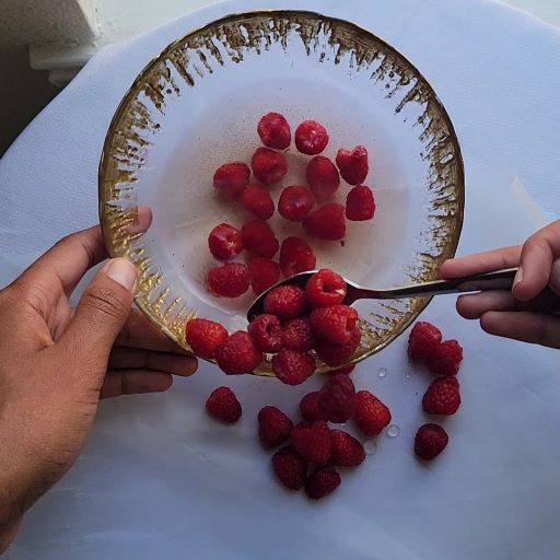 champagne raspberries