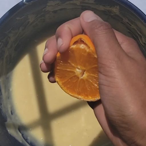 orange cake batter