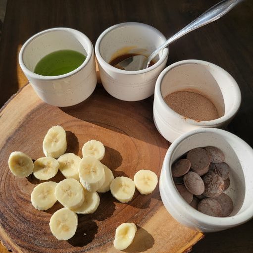 healthy banana bites