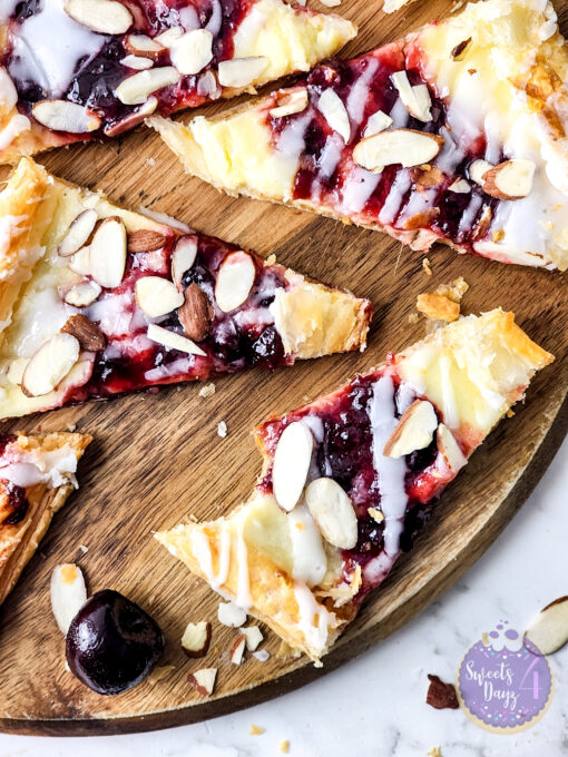 Cherry Almond Pastry on Marble - Image 12