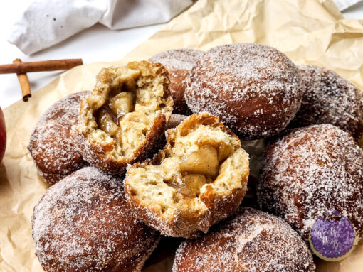 Apple Pie Doughnuts on Gold Marble - Image 3