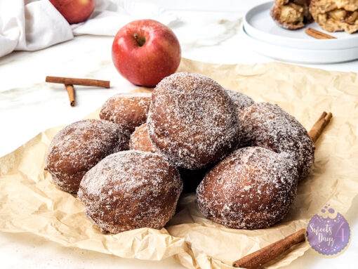 Apple Pie Doughnuts on Gold Marble - Image 5