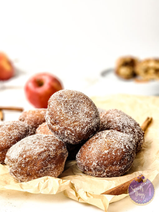 Apple Pie Doughnuts on Gold Marble - Image 6