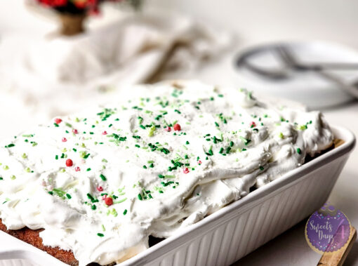 Christmas Poke Cake on White - Image 3