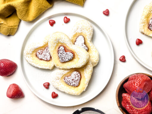 Cream Cheese Heart Puff Pastries on Rhombus - Image 5