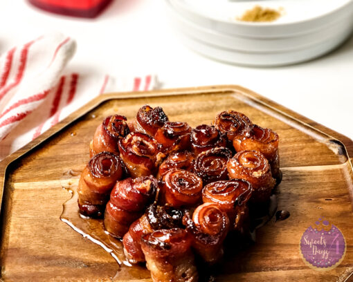 Maple Glazed Bacon Roses on White - Image 5