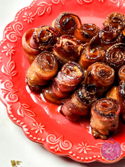 Maple Glazed Bacon Roses on Gold Marble - Image 5