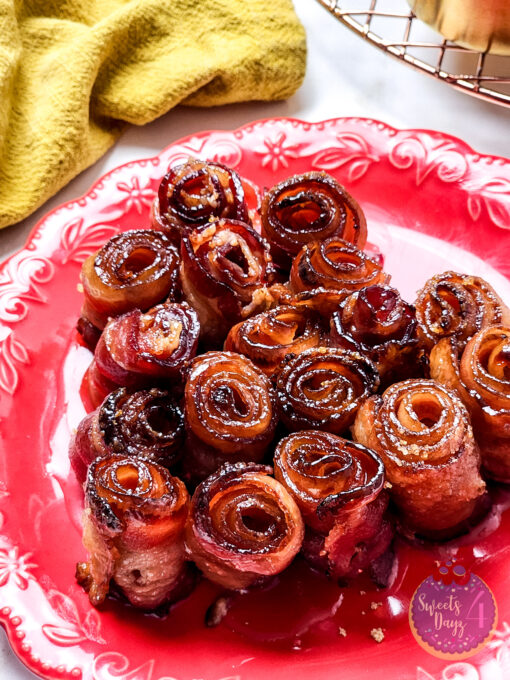 Maple Glazed Bacon Roses on Gold Marble - Image 9