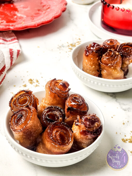 Maple Glazed Bacon Roses on Marble - Image 4