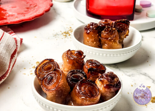 Maple Glazed Bacon Roses on Marble - Image 5