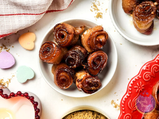 Maple Glazed Bacon Roses on Marble - Image 9