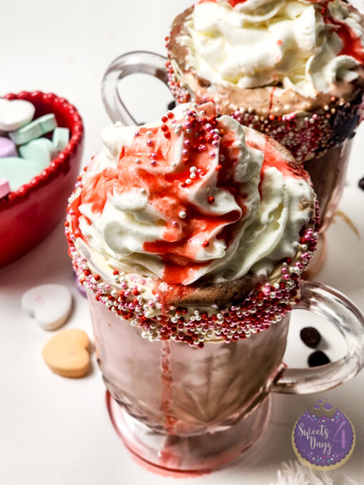 Strawberry Chocolate Milkshake on White - Image 8