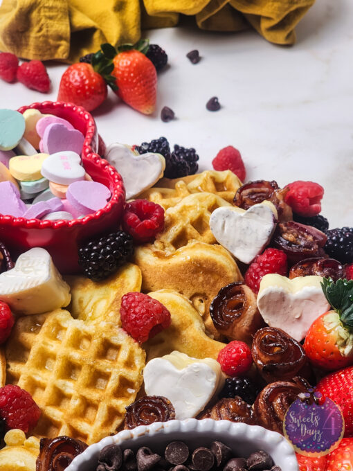 Valentine's Breakfast Charcuterie on Gold Marble - Image 6