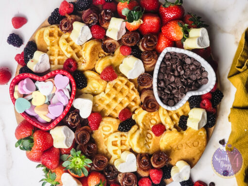 Valentine's Breakfast Charcuterie on Gold Marble - Image 8