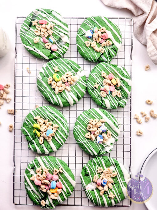 Lucky Charm St. Patty's Cookies on White