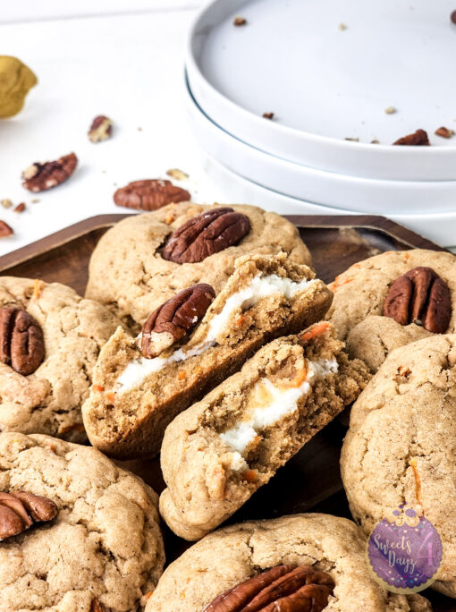 Stuffed Carrot Cake Cookies on White - Image 8