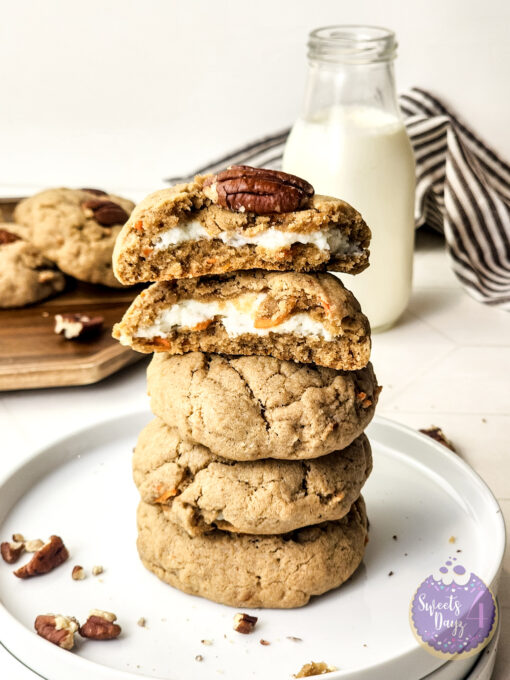 Stuffed Carrot Cake Cookies on Rhombus - Image 2