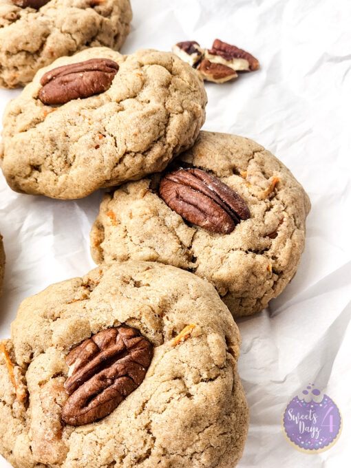 Stuffed Carrot Cake Cookies on Marble - Image 3