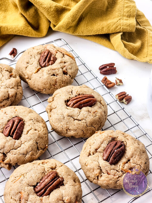 Stuffed Carrot Cake Cookies on Gold Marble - Image 5