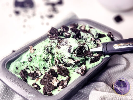 Mint Oreo Ice Cream on White - Image 9