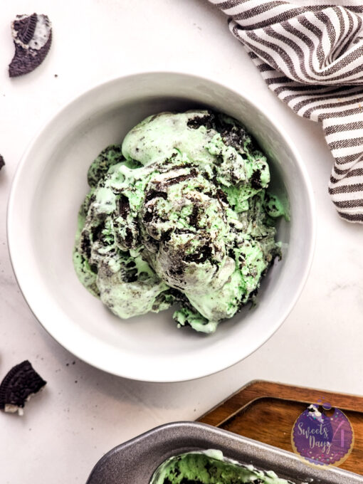 Mint Oreo Ice Cream on Marble - Image 6